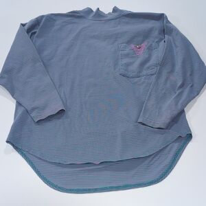 Segrets  Vintage Men's Long Sleeve T Shirt Large 1990 Authentic Blue